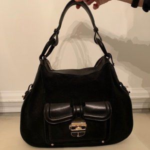 Jimmy Choo Black Suede Purse/Bag